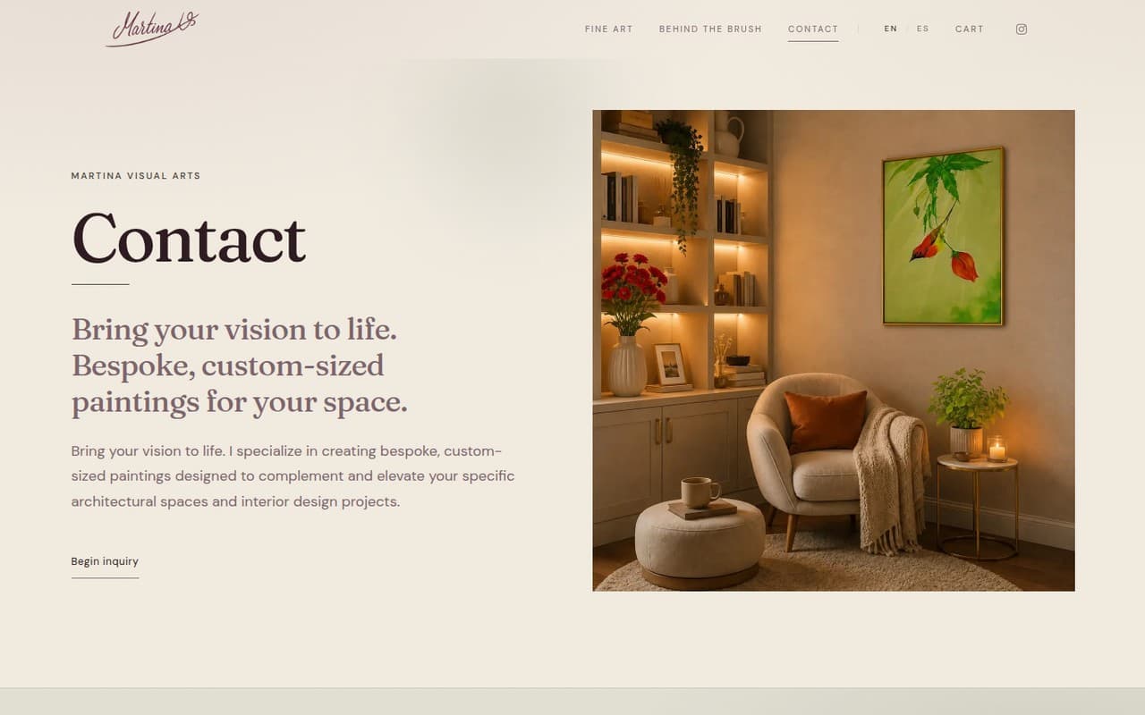 Martina Visual Arts — luxury-art-platform.vercel.app