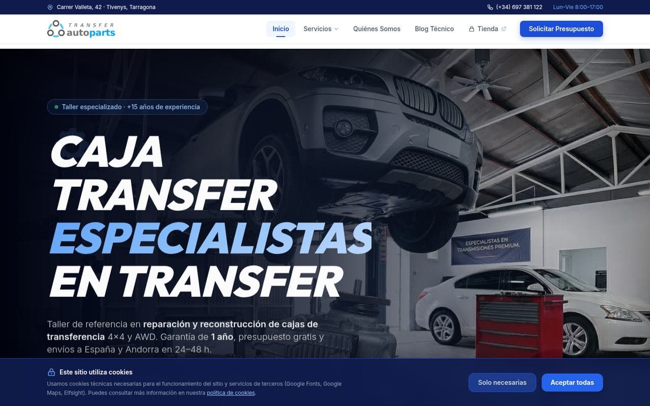 Caja Transfer — reparacajatransfer.com